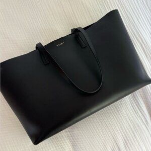 SAINT LAURENT E/W Black Leather Tote Bag (PRISTINE)